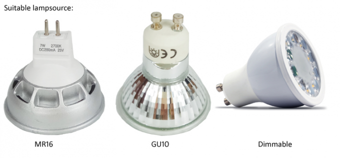 Gu10 quadrieren LED-Oberflächen-Berg Downlight, weiße/des Schwarz-LED Lichter Downlights