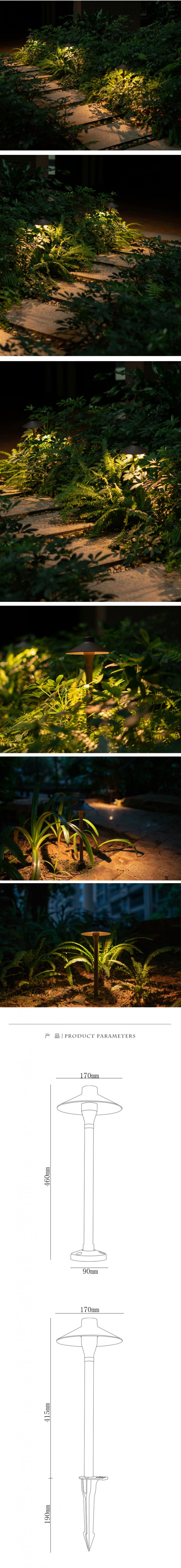Lange Lebensdauer PFEILER LED Rasen-Lampe für Rasen den im Freien, der AC85-265V beleuchtet