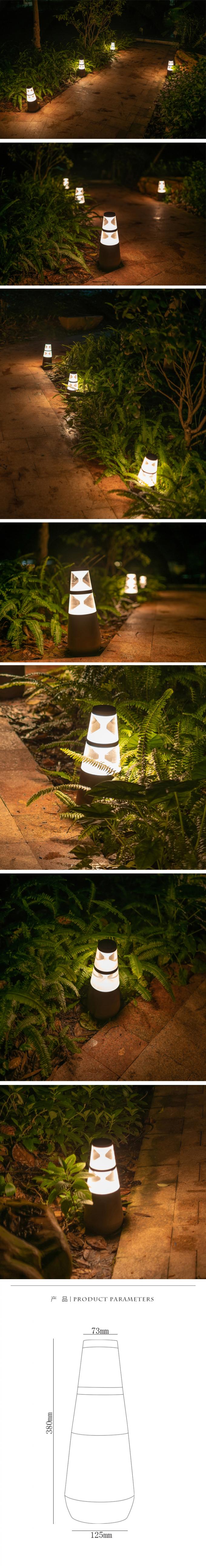 Aluminiumrasen-Lampen-Beleuchtungs-Art des wohnungs-Garten-LED im Freien gegründet