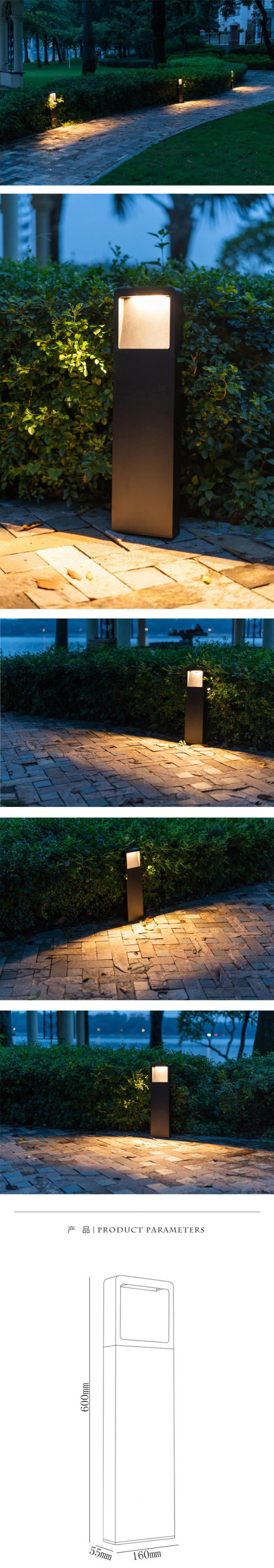 Imprägniern Sie schwarze äußere Garten-Lichter, Gehweg-Lichter IP65 12W im Freien